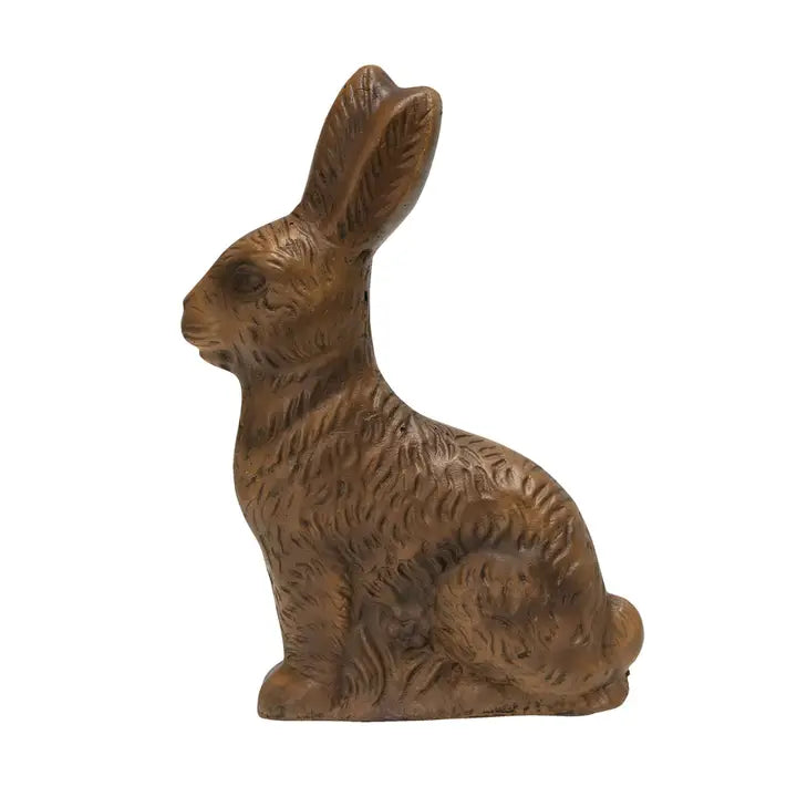 Resin Brown Bunny Figurine, 8 Inch