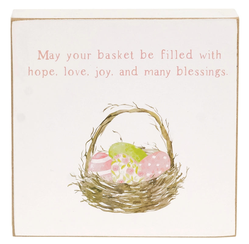 Easter Hope Square Block, 2 Assorted