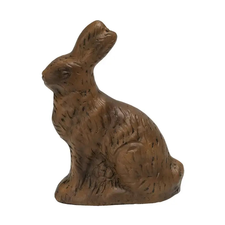 Resin Chocolate Bunny Figurine, 3.5 Inch