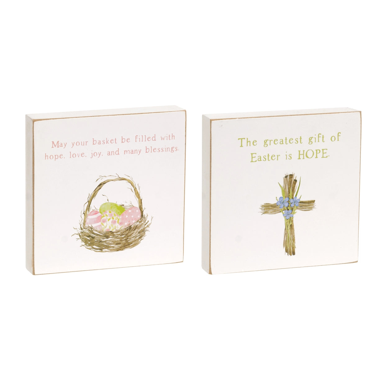 Easter Hope Square Block, 2 Assorted