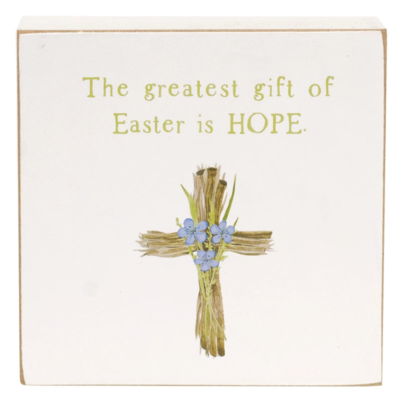 Easter Hope Square Block, 2 Assorted